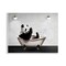 Stupell Industries Panda in Modern Bubble Bath Wall Plaque Design by Seven Trees Design